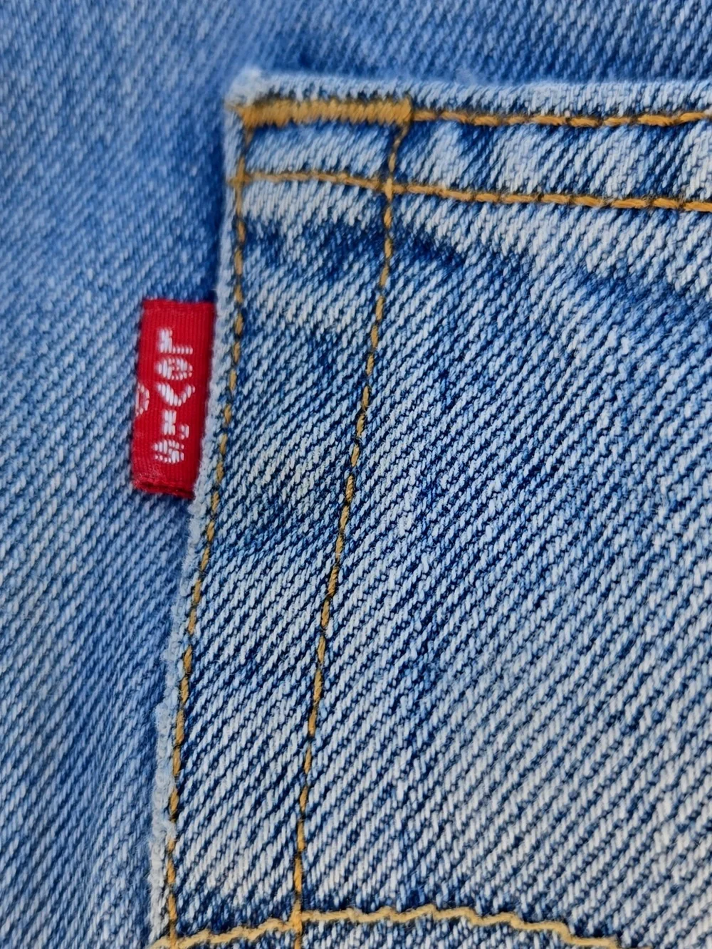 Levi's Light Blue Straight Jeans 501 Unisex Style, W35 L34, GUC, Casual Chic